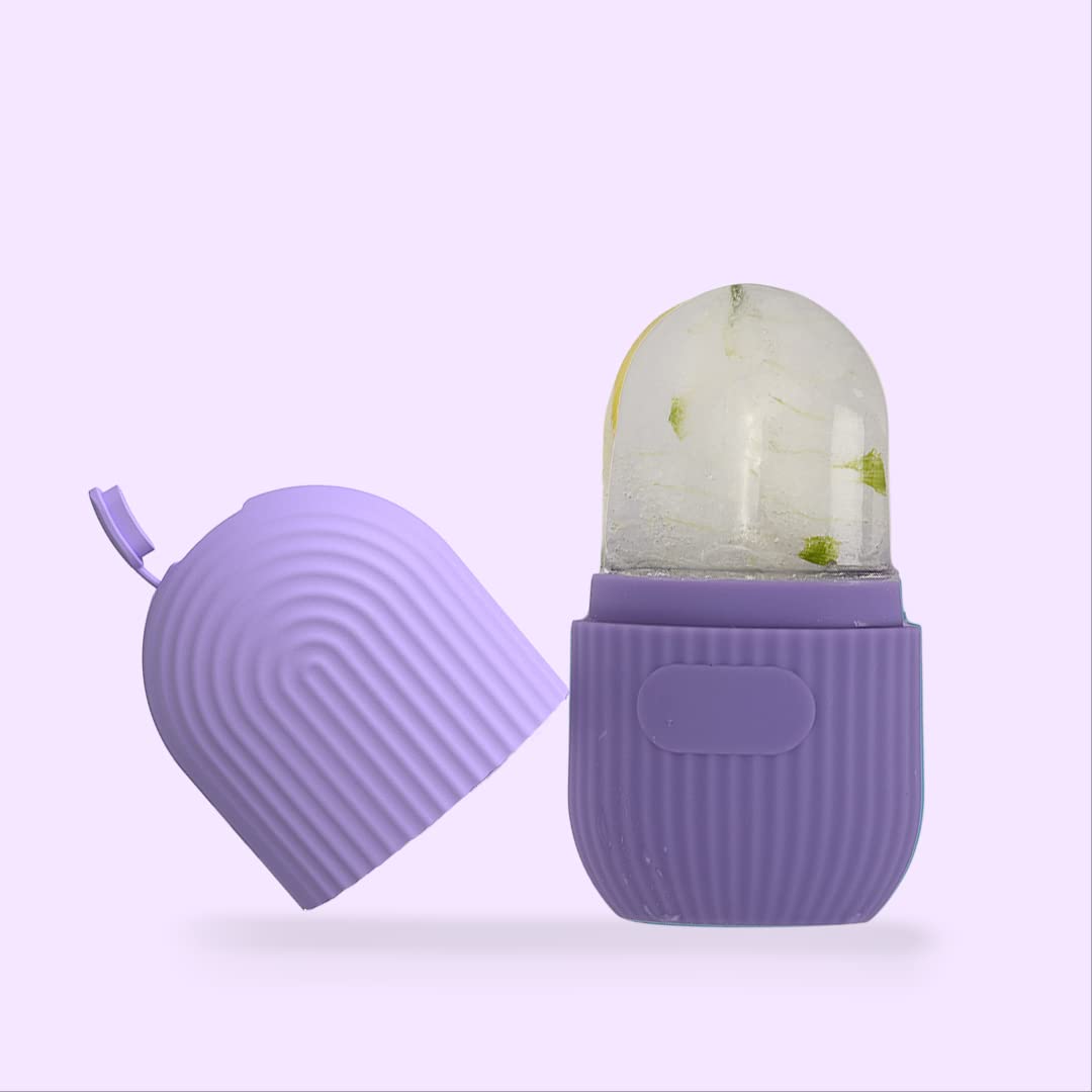 Silicone Ice Roller, Face Ice Roller, ice roller for face women skin glowing ice cube massager Face Puffiness Relief Massage Skin Care Tools for face eye, Rubber Silicone Ice roller, Facial Ice Roller