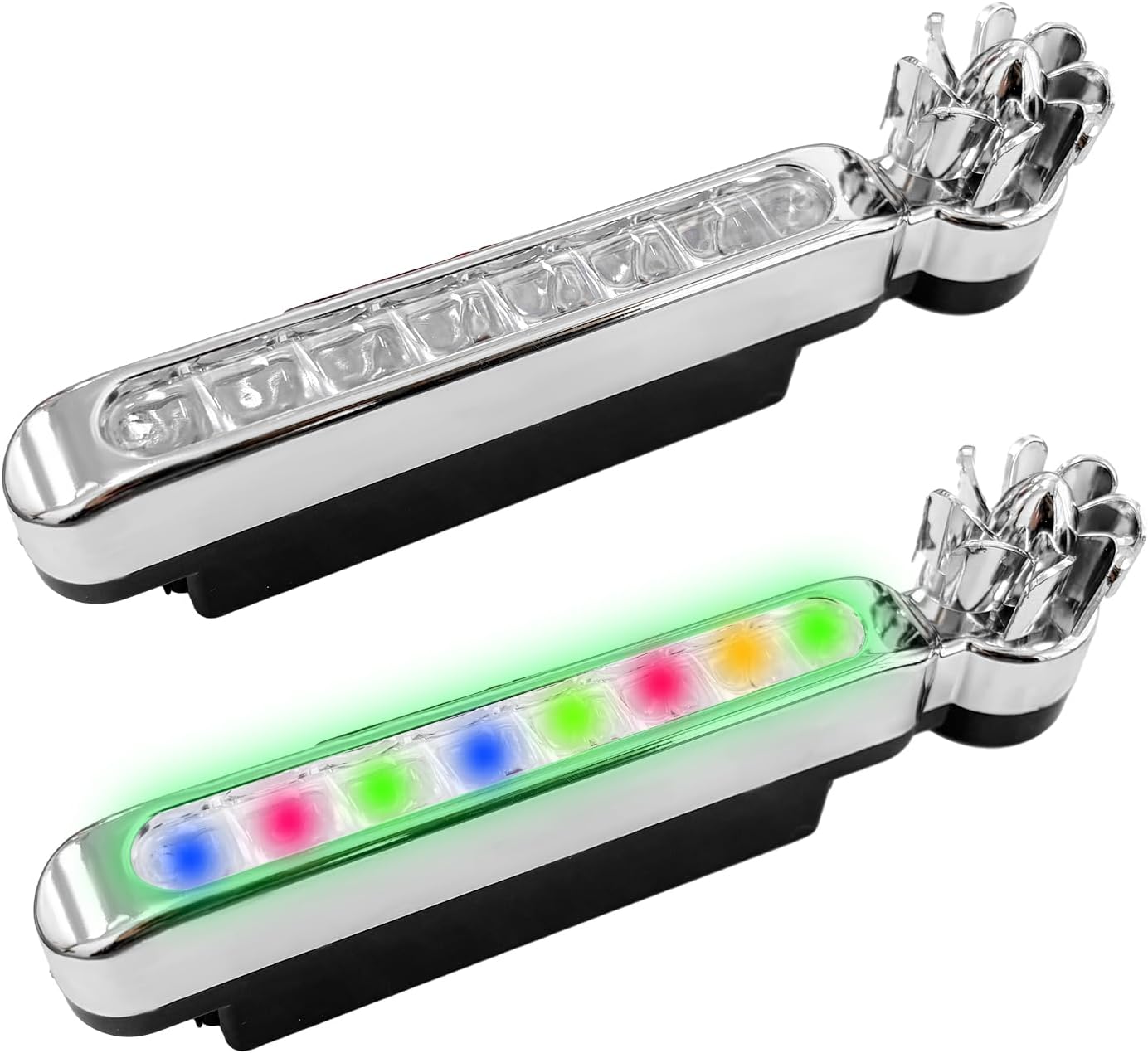 2 PCS Wind Powered Vehicle Lights, 8 LED Waterproof Car Wind Energy Daytime Light, Auto LED Daytime Running Lights No Need External Power Supply, Universal Car Accessories