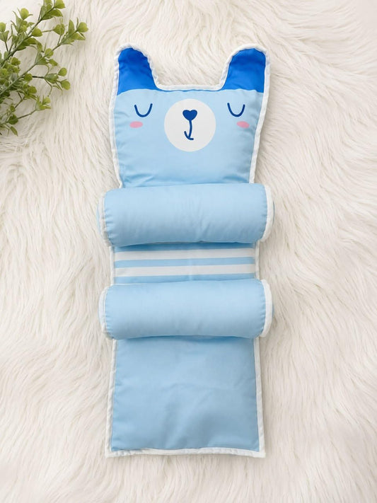 Baby Sleeping Pillow | Baby Sleeping Support Pillow with Side Rollers | Newborn Safety Sleeping Pillow Soft Cotton Infant Neck Pillow