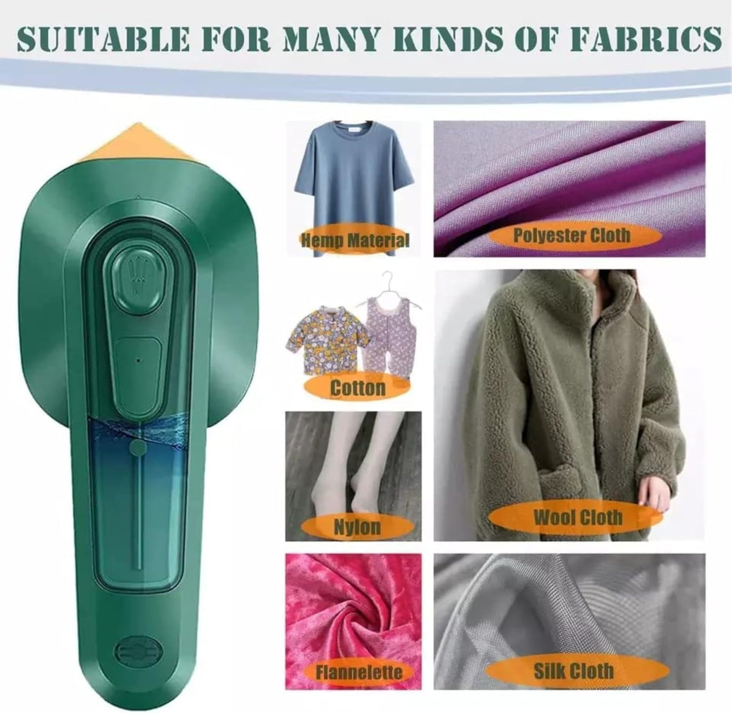 Portable Handheld Steam Iron Machine, Ironing Mini Handheld Press Support Dry And Wet Cloths, Micro Steam Iron For Fabric Clothes, Garments For Home & Travel, Wrinkles Removing Steamer