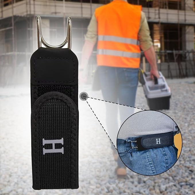 No Buckle Stretch Belt for Jeans Portable Stylish Metal Hook Buckleless Belt Black