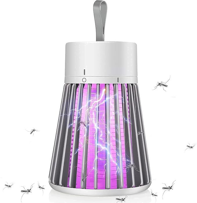 Eco Friendly Electronic LED Mosquito Killer Lamp – USB Powered Bug Zapper Trap for Home, Bedroom, Office & Indoor Use – Safe, Odorless Insect Control Device AA