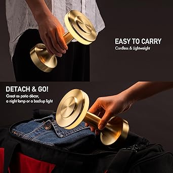 Metal LED Table Lamp with Touch Sensor Rechargeable Desk Lamp,3-Levels Brightness with Cozy Warm Lighting, Night Light for Kids Nursery, Nightstand Lamp, Bedside Lamp (Gold)